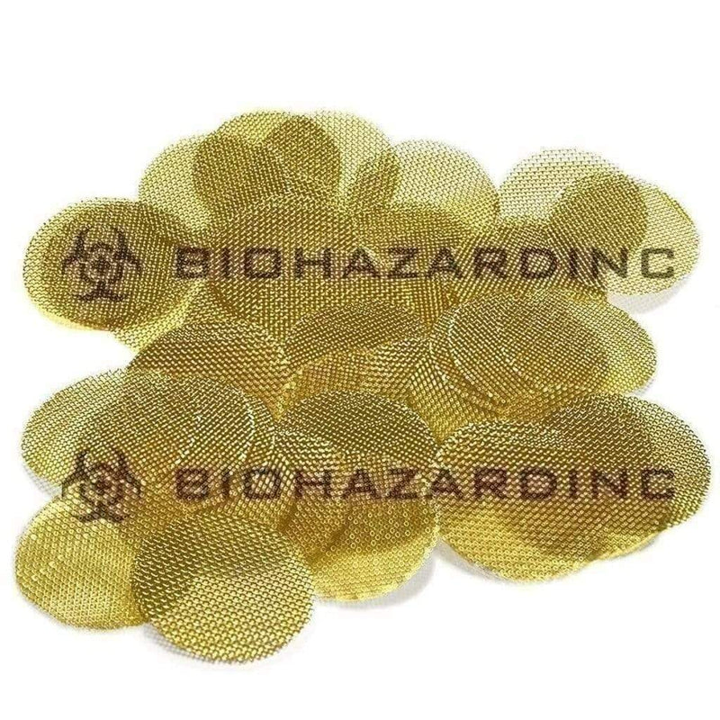 Biohazard Inc Smoking Screen Brass Screen 1/2 inch - 5000 Count