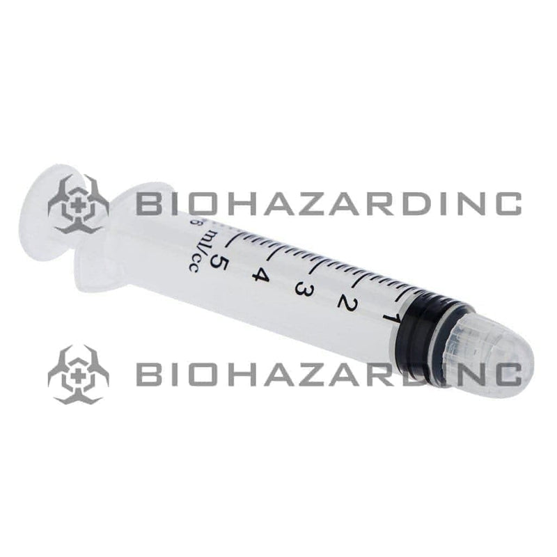 Biohazard Inc Syringe Luer Lock Dab Applicator Syringes 5ml - 1ml Increments - 100 Count