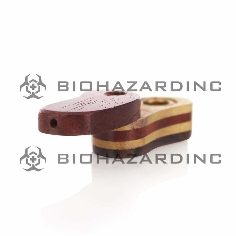 Biohazard Inc Wood Hand Pipe 2" Monkey Wood Pipe