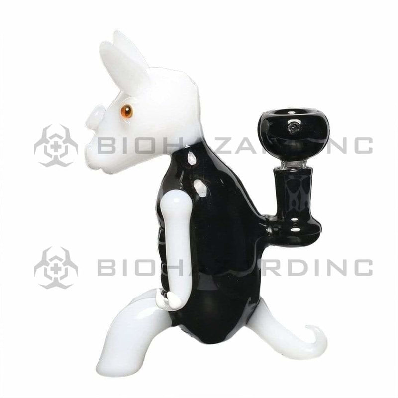 Biohazard Inc Novelty Bong Black and White Jack Rabbit Water Pipe