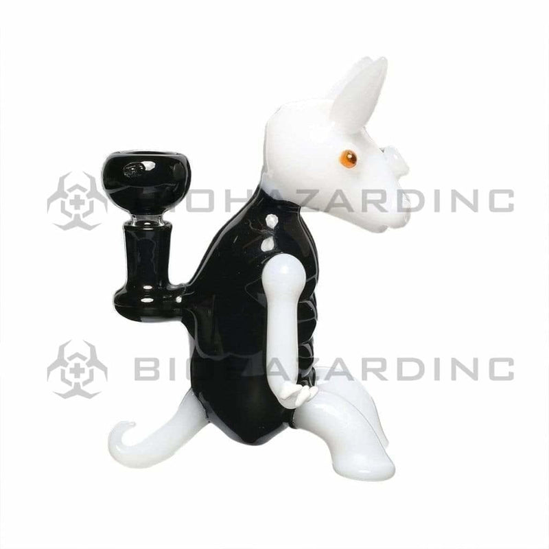 Biohazard Inc Novelty Bong Black and White Jack Rabbit Water Pipe