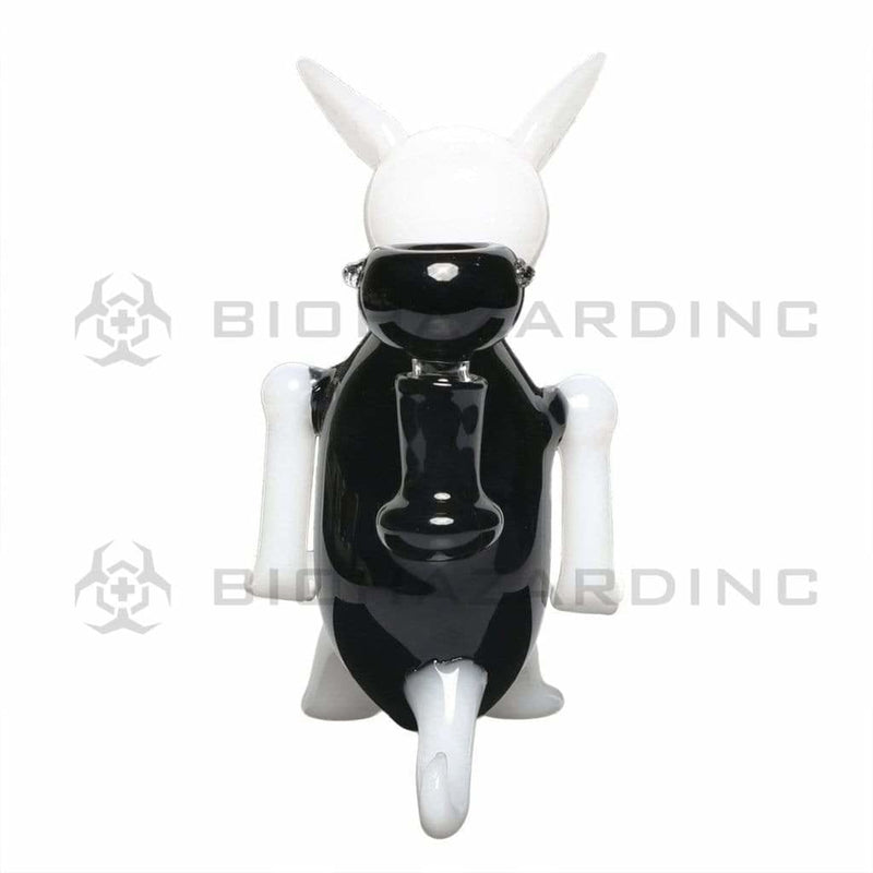 Biohazard Inc Novelty Bong Black and White Jack Rabbit Water Pipe