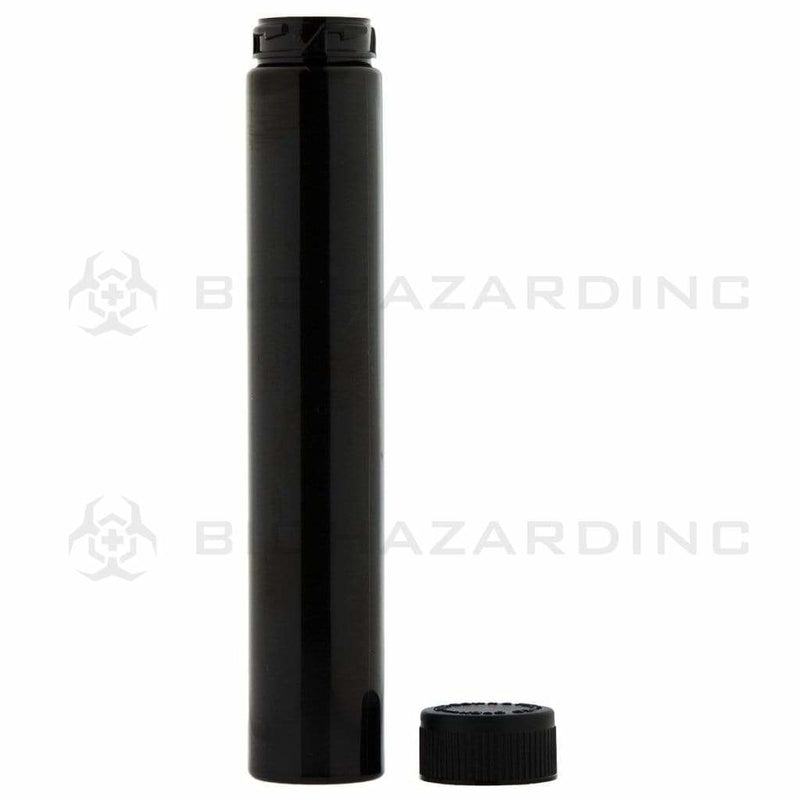 Biohazard Inc Storage Tube Black Child Resistant Vape / Cartridge Container - 125mm - 400 Count