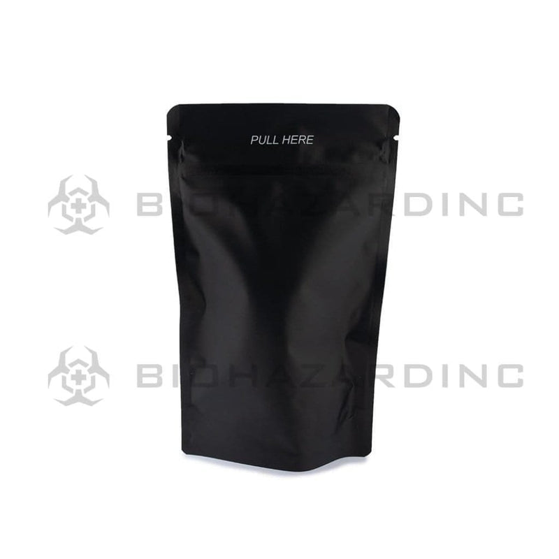 Biohazard Inc Mylar Bag Black Mylar Bags 4in x 6.5in - 7g - 2,000 Count (Child Resistant & Tamper Evident)