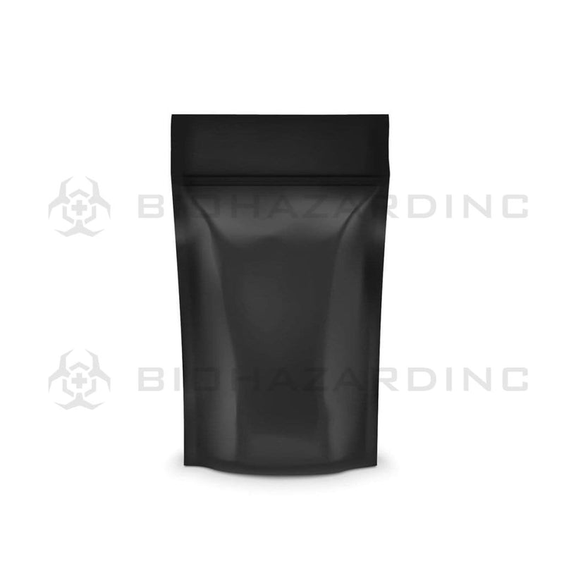 Biohazard Inc Mylar Bag Black Mylar Bags 5in x 8.14in - 14g - 1,000 Count (Child Resistant & Tamper Evident)