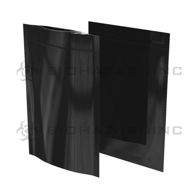 Biohazard Inc Mylar Bag Black Mylar Bags 6in x 9.25in - 28g - 1,000 Count (Tamper Evident)