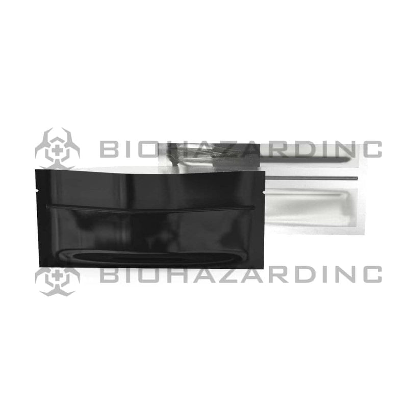 Biohazard Inc Mylar Bag Black Vista Mylar Bags for Pre-Roll/Syringe 6in x 2.71in - 1,000 Count (Tamper Evident)