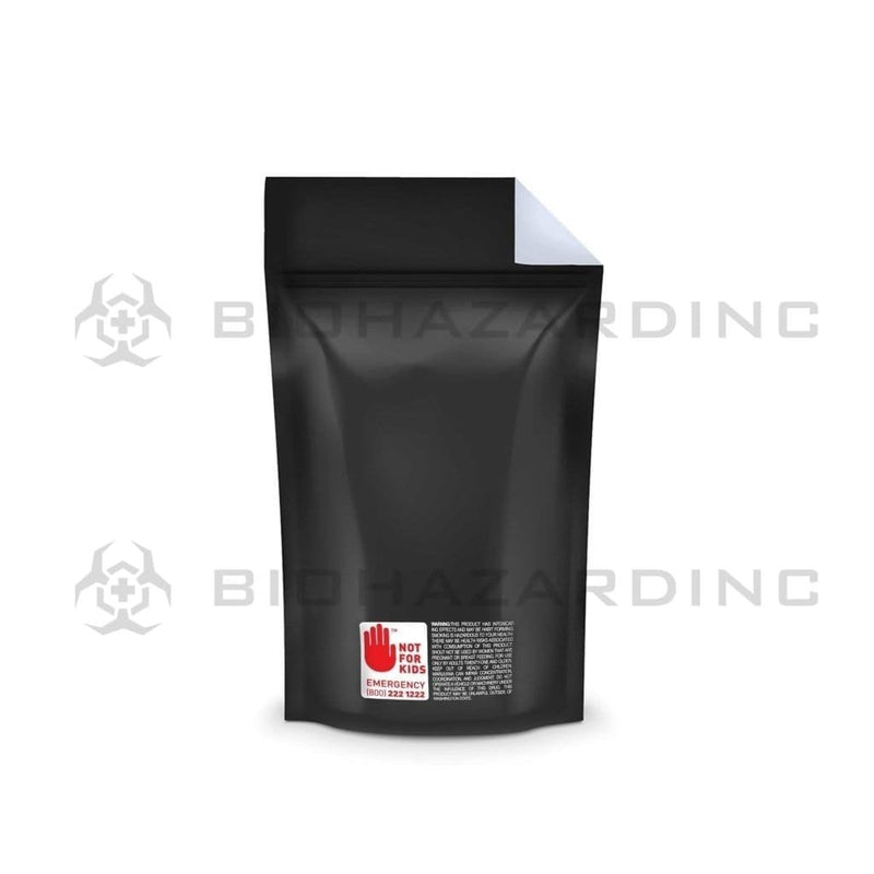 Biohazard Inc Mylar Bag Black Vista Mylar Bags for WA State 5in x 8.14in - 14g - 1,000 Count (Tamper Evident)