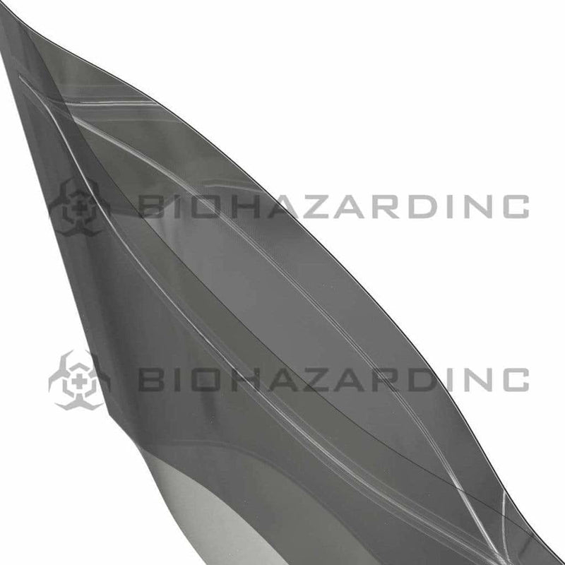 Biohazard Inc Mylar Bag Black Vista Mylar Bags w/ Tear Notch 6in x 9.25in - 28g - 1,000 Count (Tamper Evident)