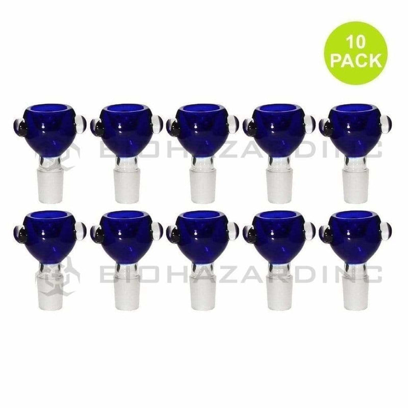 Biohazard Inc Glass Bowl Blue Bowl 19mm - 10 Count