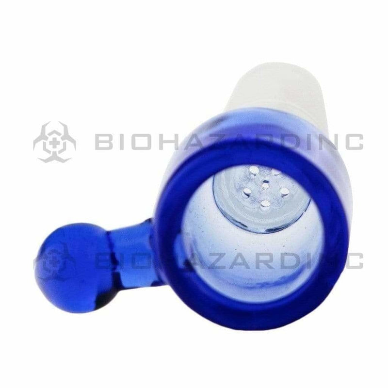 Biohazard Inc 14mm Bowl Blue Deep Dish Honeycomb Screen Bowl 14mm