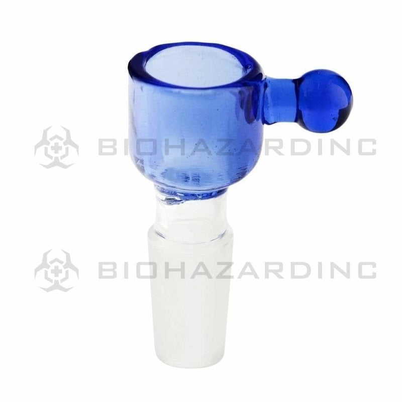 Biohazard Inc 14mm Bowl Blue Deep Dish Honeycomb Screen Bowl 14mm