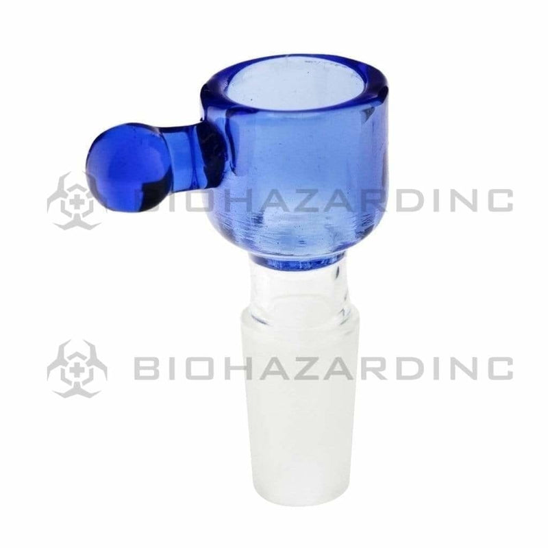 Biohazard Inc 14mm Bowl Blue Deep Dish Honeycomb Screen Bowl 14mm