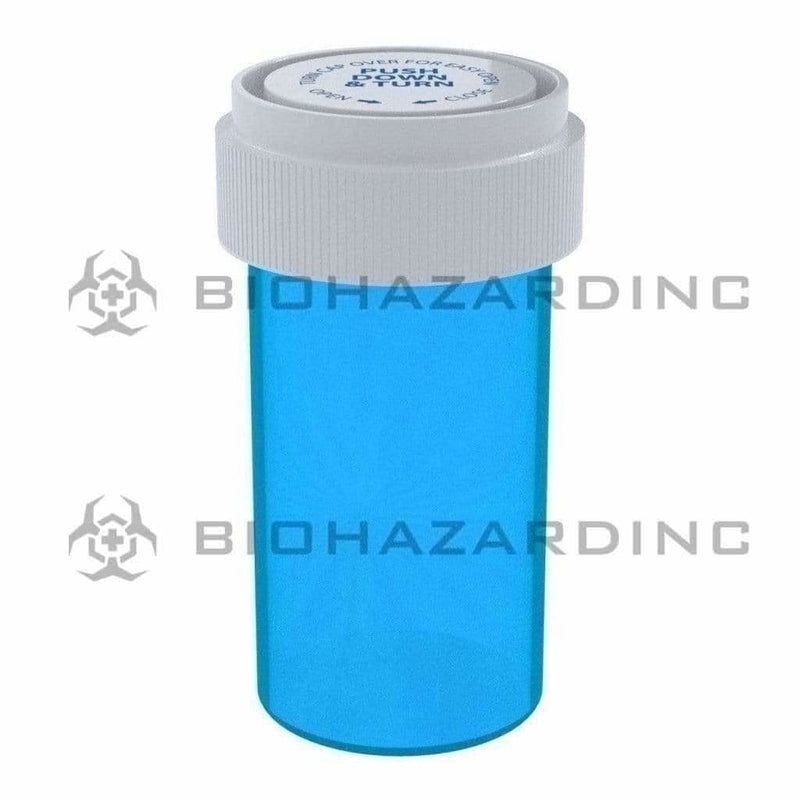 Biohazard Inc Reversible Cap Vial Blue Reversible Cap Vial 13 Dram - 275 Count