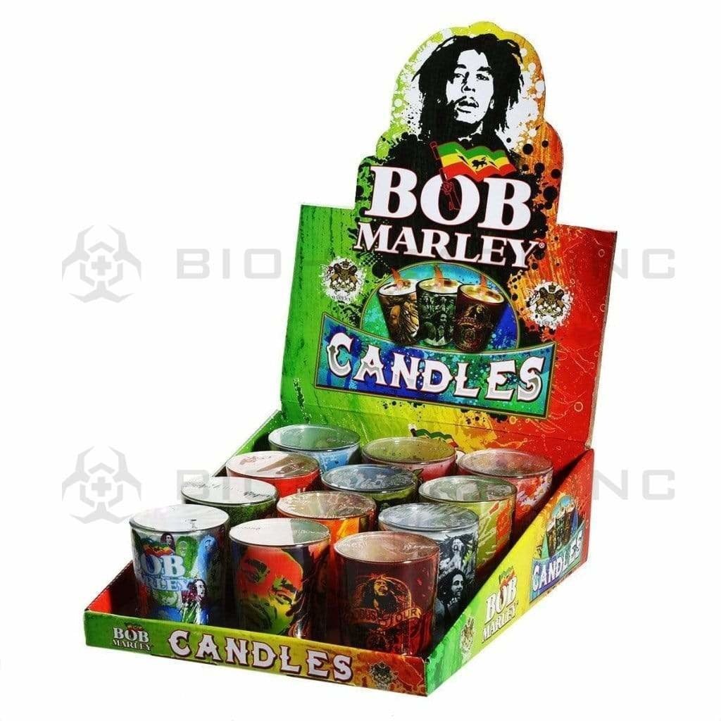 Bob Marley Candle Bob Marley Round Shot Glass Candle - 12 Count