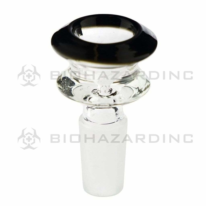 Biohazard Inc 14mm Bowl Bowl Funnel Male 14mm - Black Trim