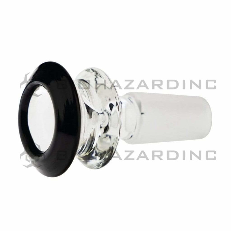 Biohazard Inc 14mm Bowl Bowl Funnel Male 14mm - Black Trim