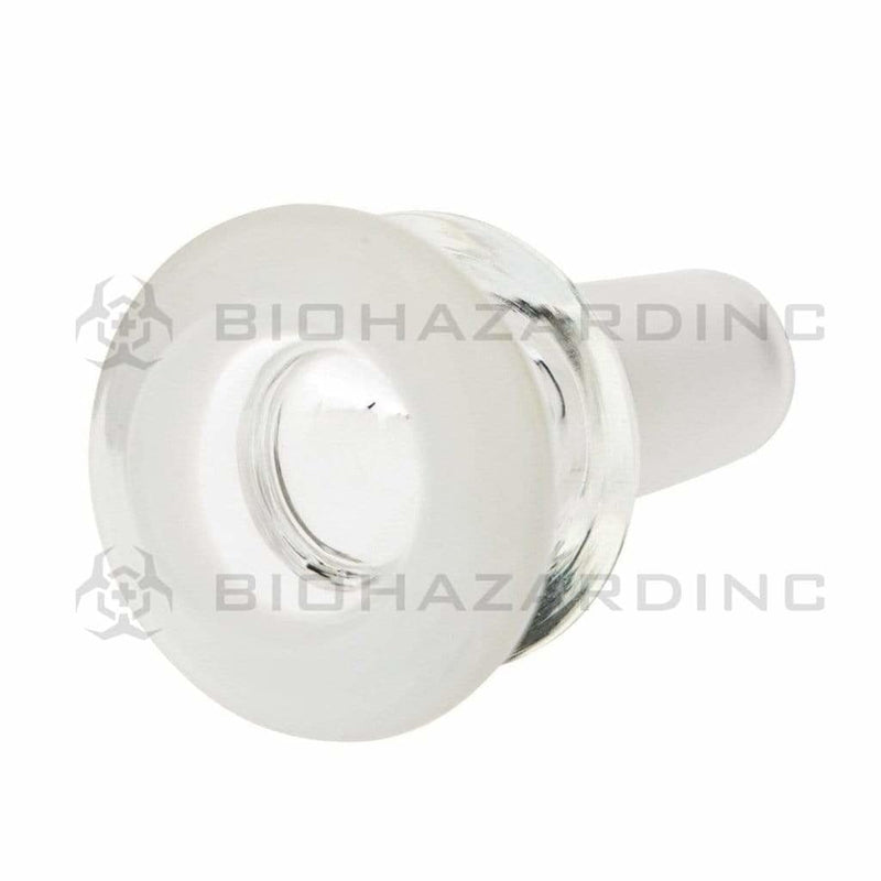 Biohazard Inc 14mm Bowl Bowl Funnel Male 14mm - White Trim