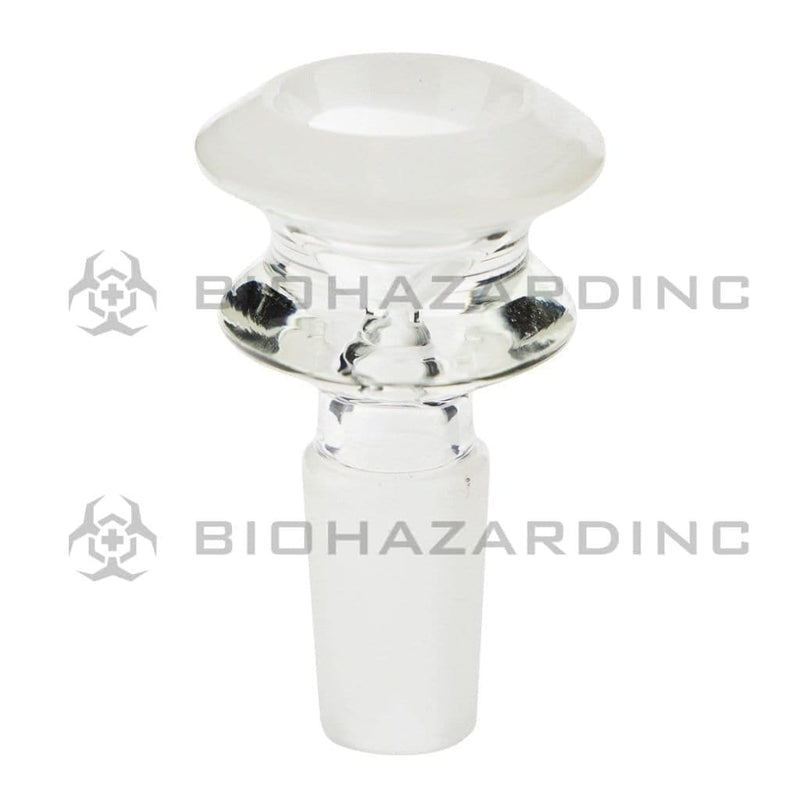 Biohazard Inc 14mm Bowl Bowl Funnel Male 14mm - White Trim