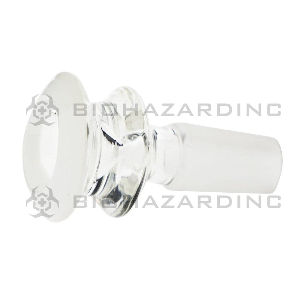 Biohazard Inc 14mm Bowl Bowl Funnel Male 14mm - White Trim