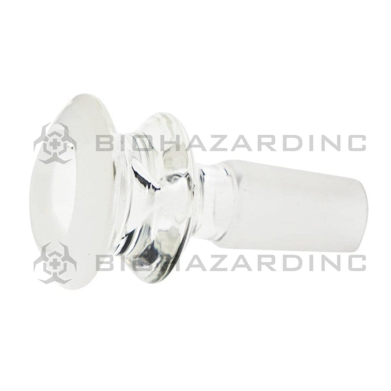 Biohazard Inc 14mm Bowl Bowl Funnel Male 14mm - White Trim