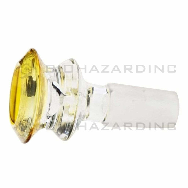 Biohazard Inc 14mm Bowl Bowl Funnel Male 14mm - Yellow Trim