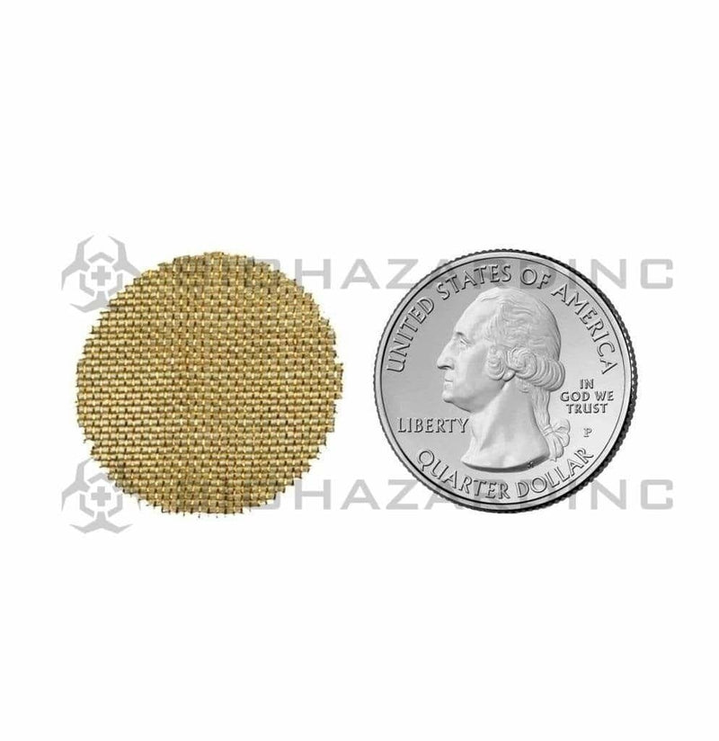 Biohazard Inc Smoking Screen Brass Screen 1 inch - 5000 Count