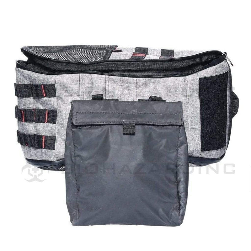 BrightBay Smell Proof Carbon Bag Smell Proof Carbon Backpack "SK Slinger" - Wolf Gray