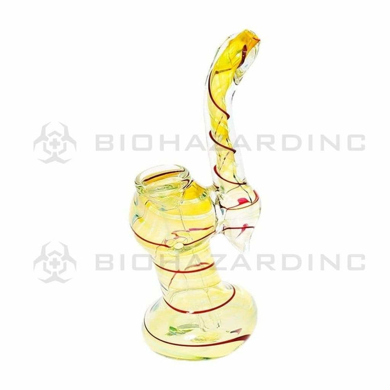 Biohazard Inc Glass Bubbler Bubbler Small 4"-6" Single Diffused Standard- 6 Pack Assorted