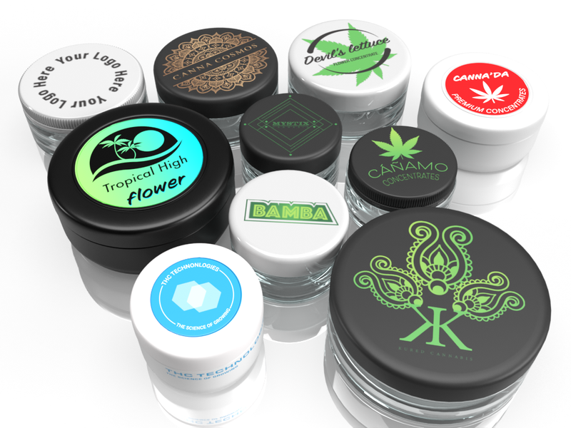 Custom Packaging & Private Labeling | Printed Caps | Flower Glass Jars, Concentrate Jars, & more