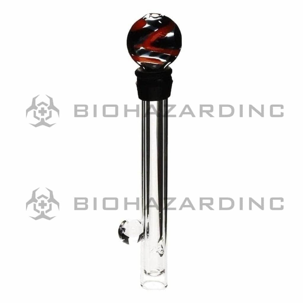 Biohazard Inc Glass Chillum Hand Pipe Chillum Large 4"-6" Rake Trim Glass Blunt 10 pack