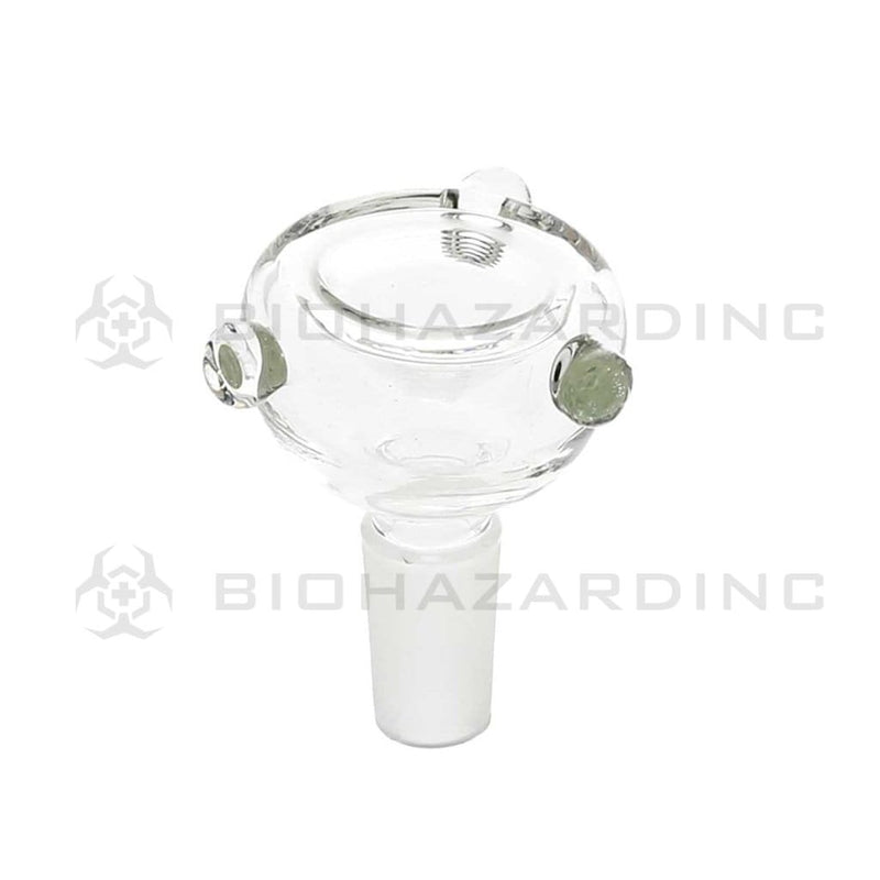 Biohazard Inc Glass Bowl Clear 14mm Bowl - 10 Count