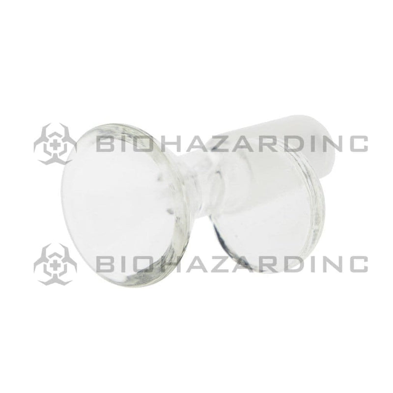 Biohazard Inc 14mm Bowl Clear Bowl w/ flat side handle 14mm male