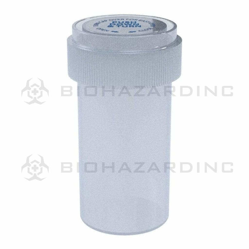 Biohazard Inc Reversible Cap Vial Clear Reversible Cap Vial 13 Dram - 275 Count