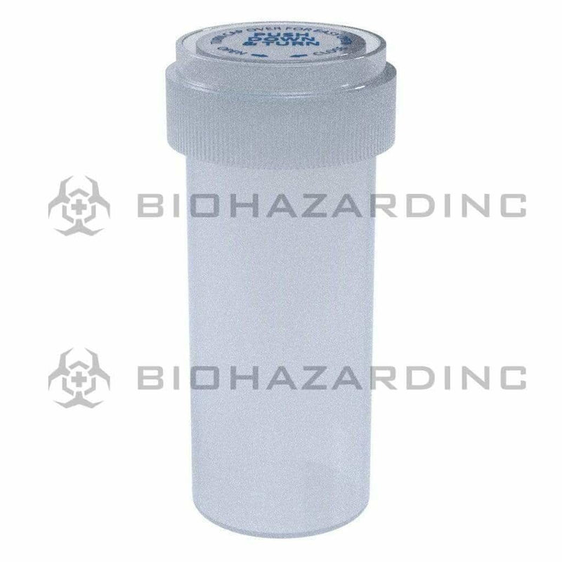 Biohazard Inc Reversible Cap Vial Clear Reversible Cap Vial 16 Dram - 230 Count