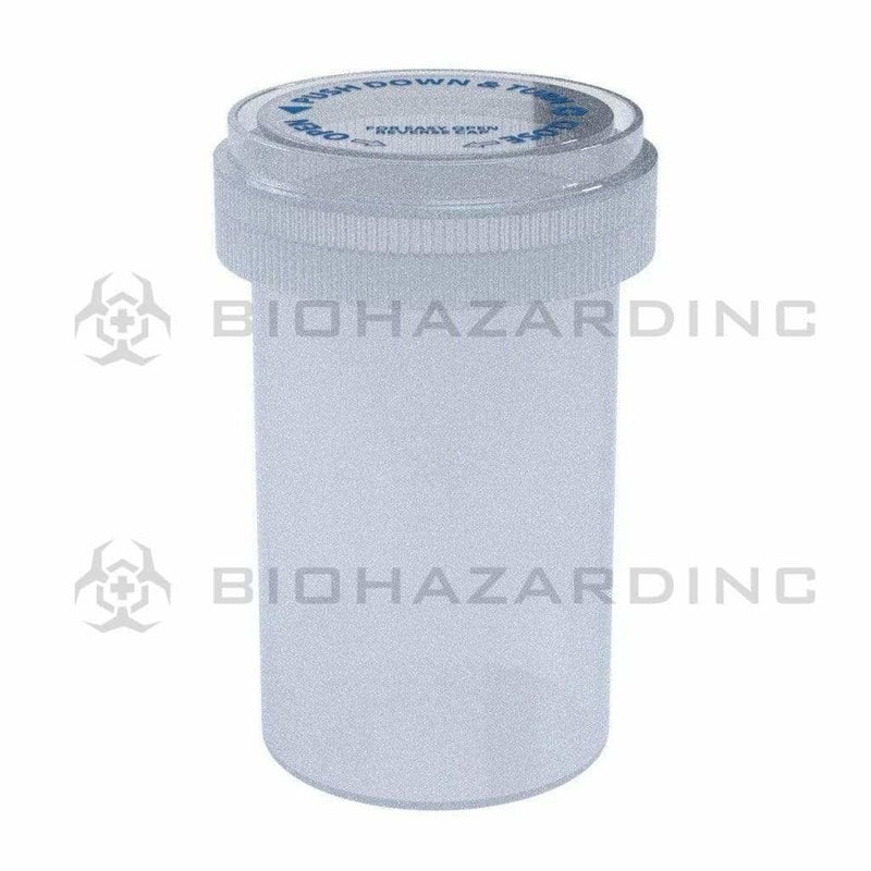 Biohazard Inc Reversible Cap Vial Clear Reversible Cap Vial 20 Dram - 240 Count