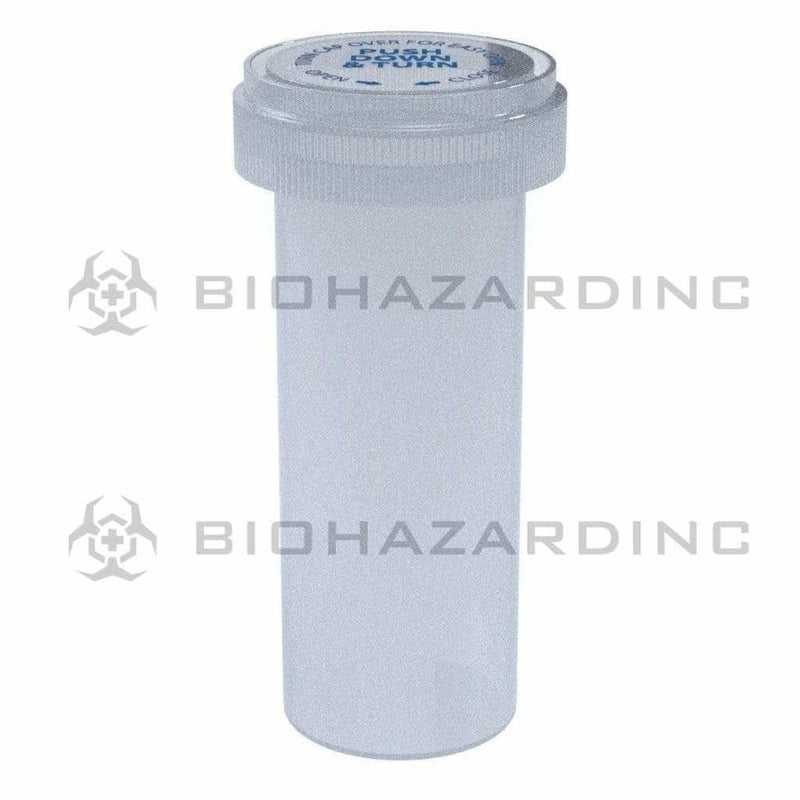 Biohazard Inc Reversible Cap Vial Clear Reversible Cap Vial 30 Dram - 190 Count