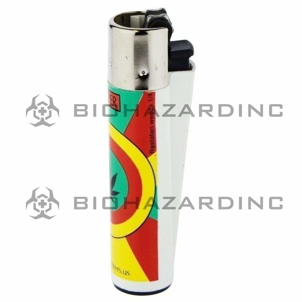Clipper Lighters Clipper Lighter Rasta Weed - 48 Units