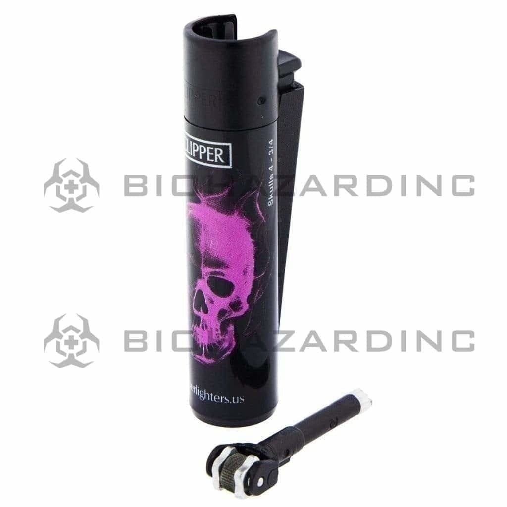 Clipper Lighters Clipper Lighters Color Skulls S4 - 48 Count