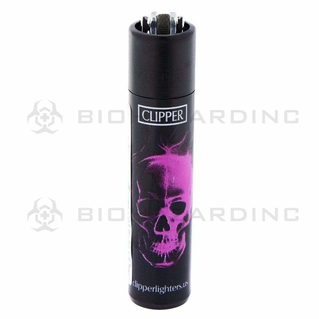 Clipper Lighters Clipper Lighters Color Skulls S4 - 48 Count