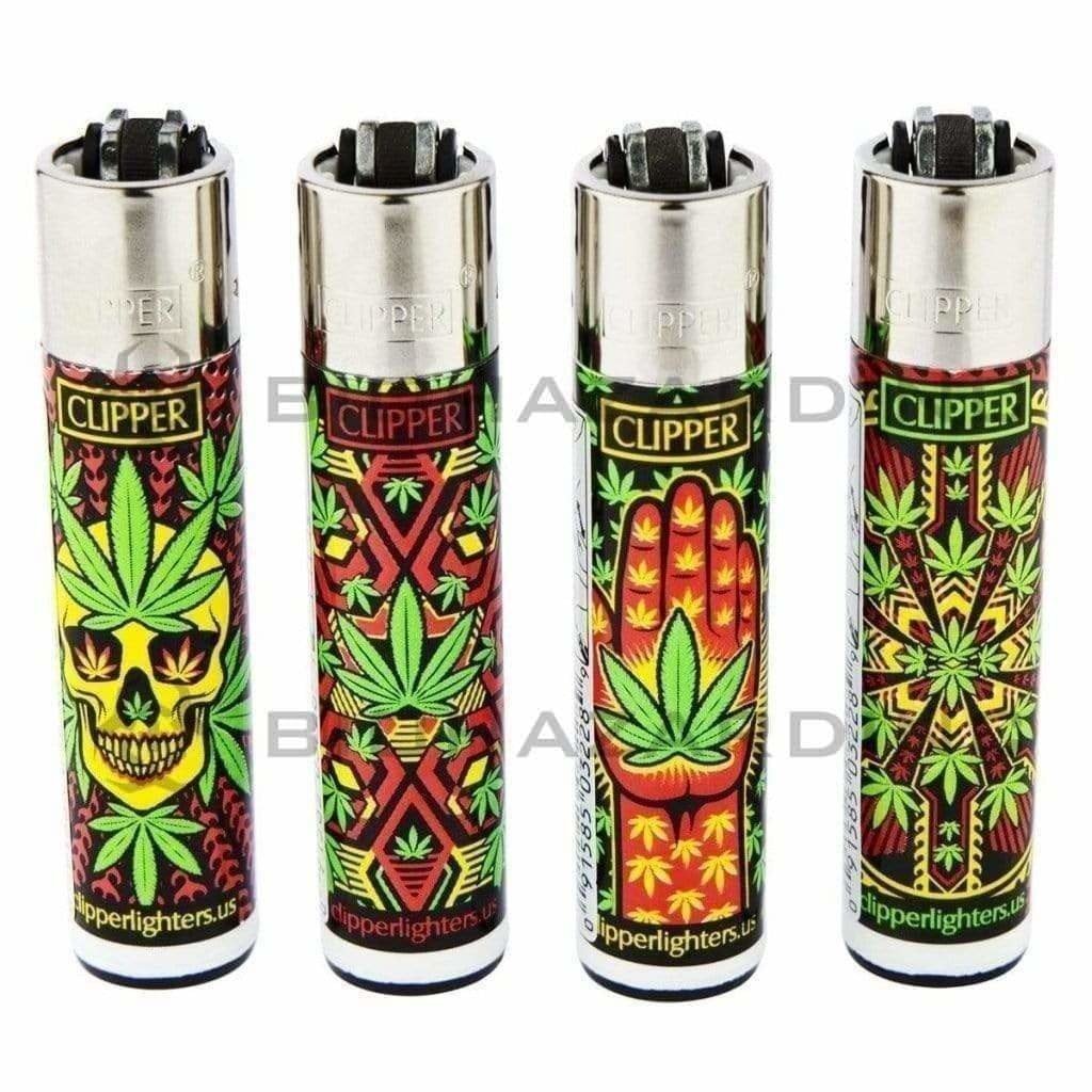 Clipper Lighters Clipper Lighters Leaf Pattern - 48 Units