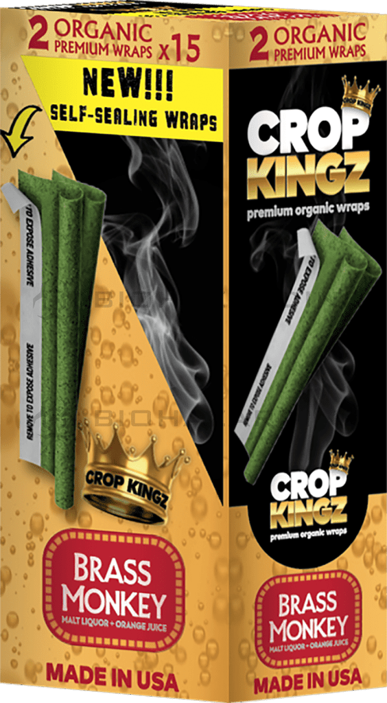 Crop Kingz Hemp Wraps CROP KINGZ Hemp Wraps Brass Monkey - 15 Count