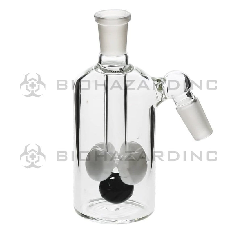 Biohazard Inc Ash Catcher Cross 14mm/14mm Ash Catcher - White/Black