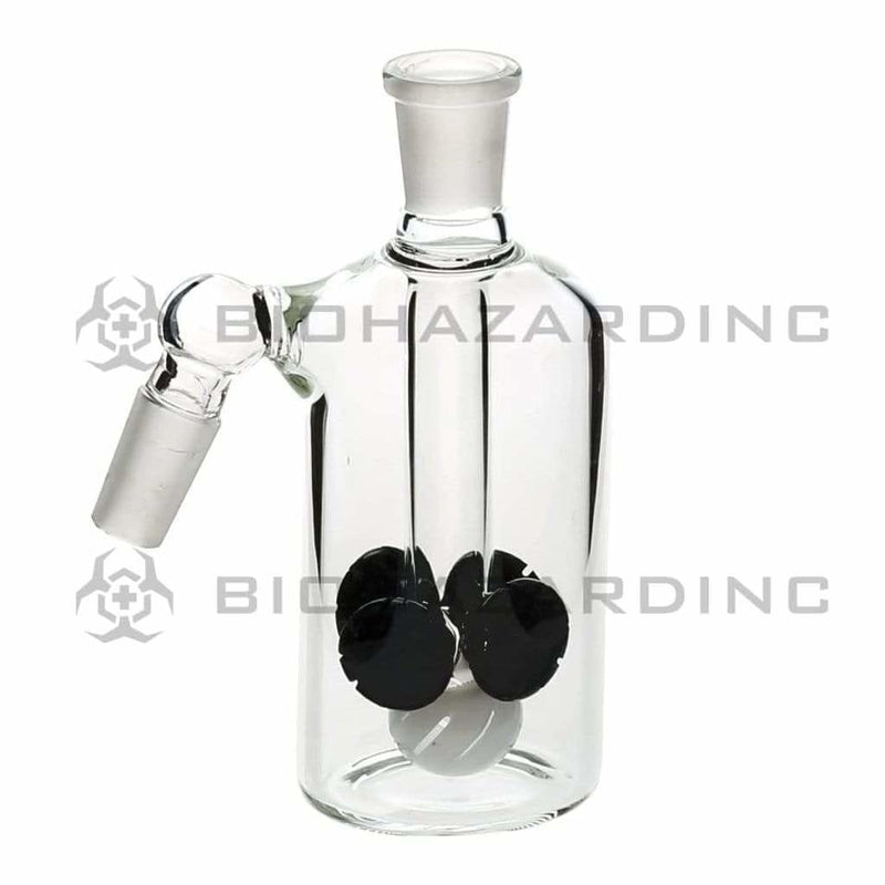 Biohazard Inc Ash Catcher Cross / Diffused 14mm/14mm Ash Catcher - Black/White