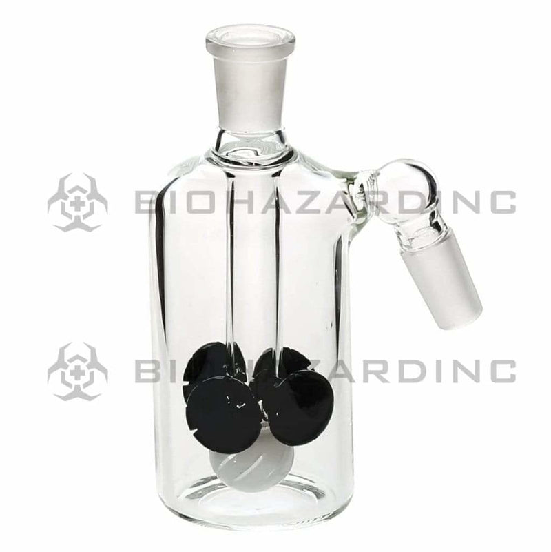 Biohazard Inc Ash Catcher Cross / Diffused 14mm/14mm Ash Catcher - Black/White