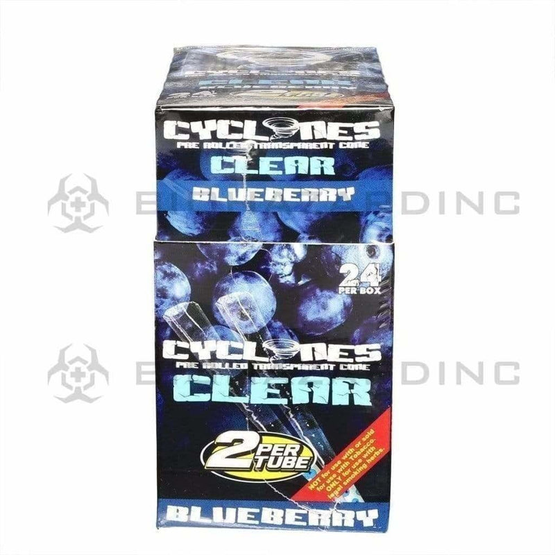 Cyclones Pre-Rolled Cones Cyclones 2X Clear Cones-Blueberry (24 Count)