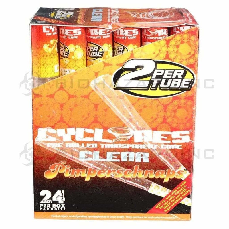 Cyclones Pre-Rolled Cones Cyclones 2X Clear Cones- Pimperschnaps (24 Count)