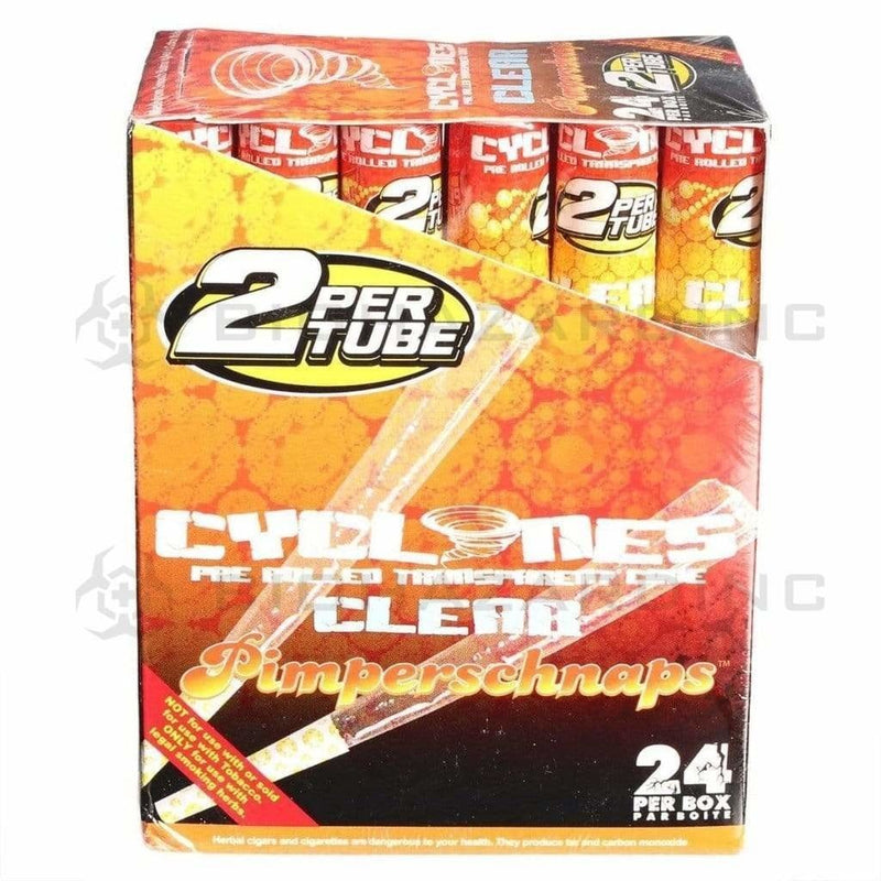 Cyclones Pre-Rolled Cones Cyclones 2X Clear Cones- Pimperschnaps (24 Count)