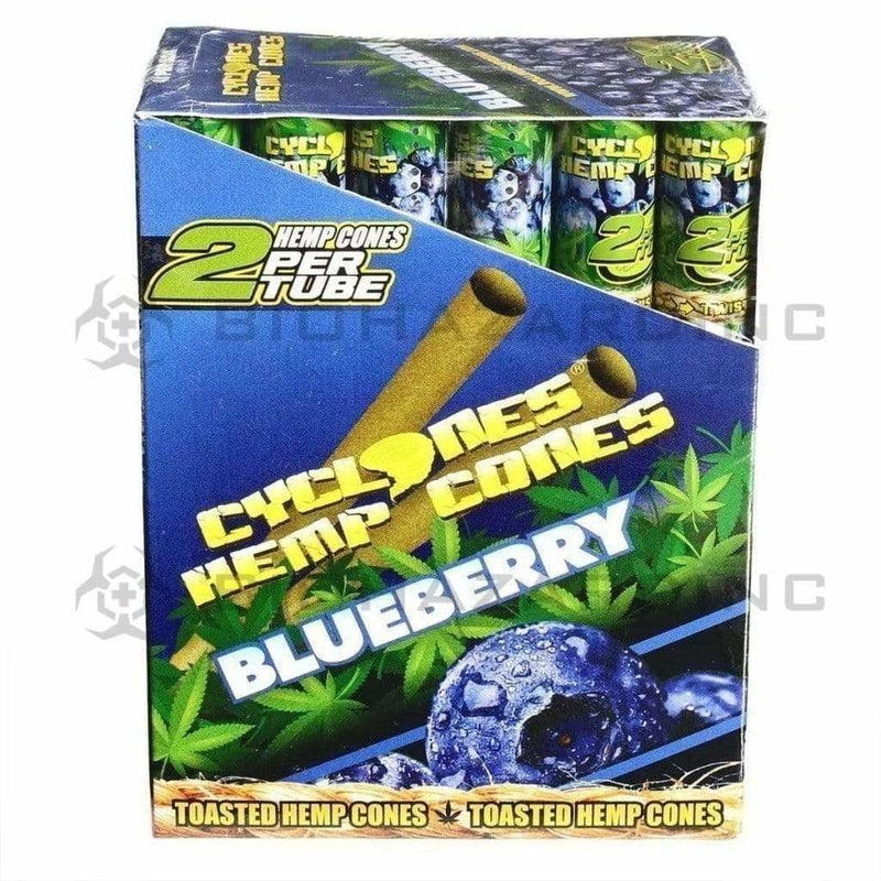 Cyclones Pre-Rolled Cones Cyclones 2X Hemp Cones-Blueberry (24 Count)