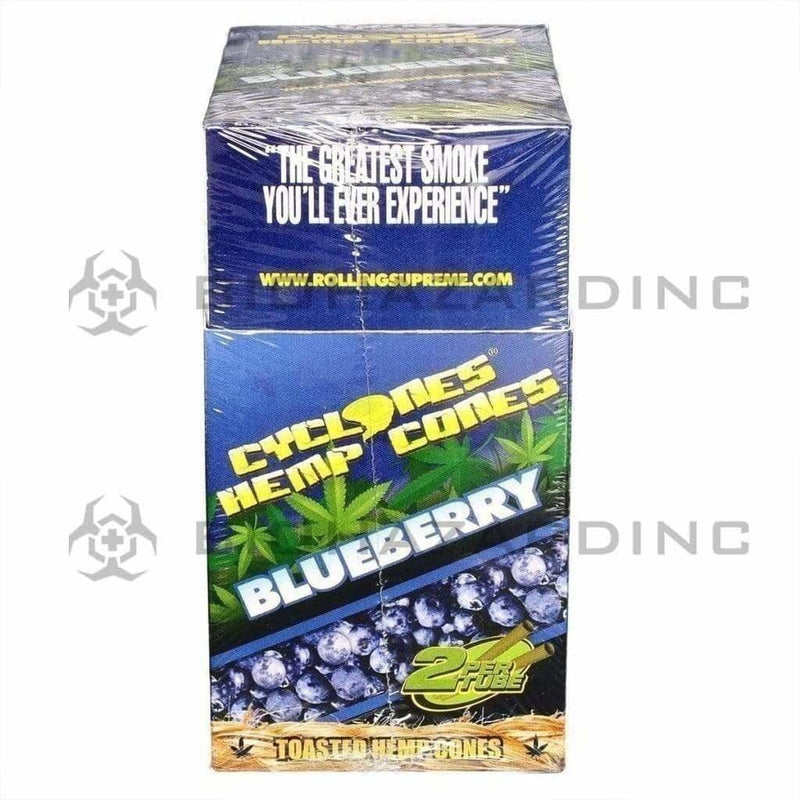 Cyclones Pre-Rolled Cones Cyclones 2X Hemp Cones-Blueberry (24 Count)